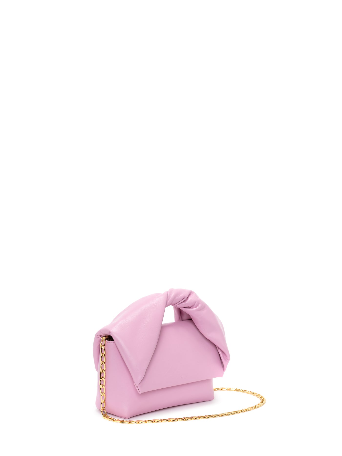 Medium Twister-Leather Top Handle Bag (Pink)
