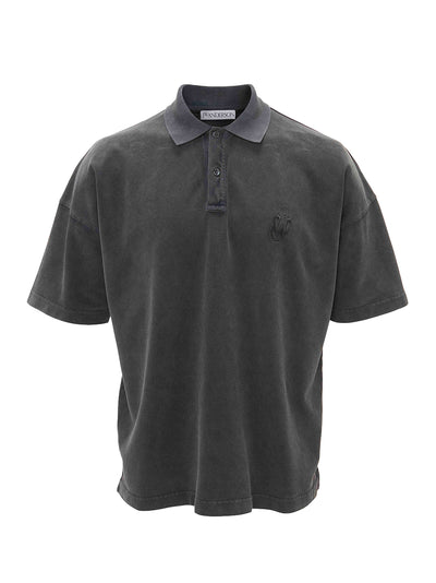 Anchor Short Sleeve Polo Shirt (Charcoal)