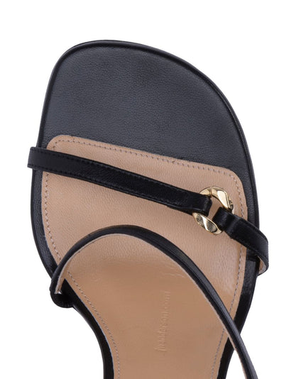 Bubble Heel Sandal (Black)