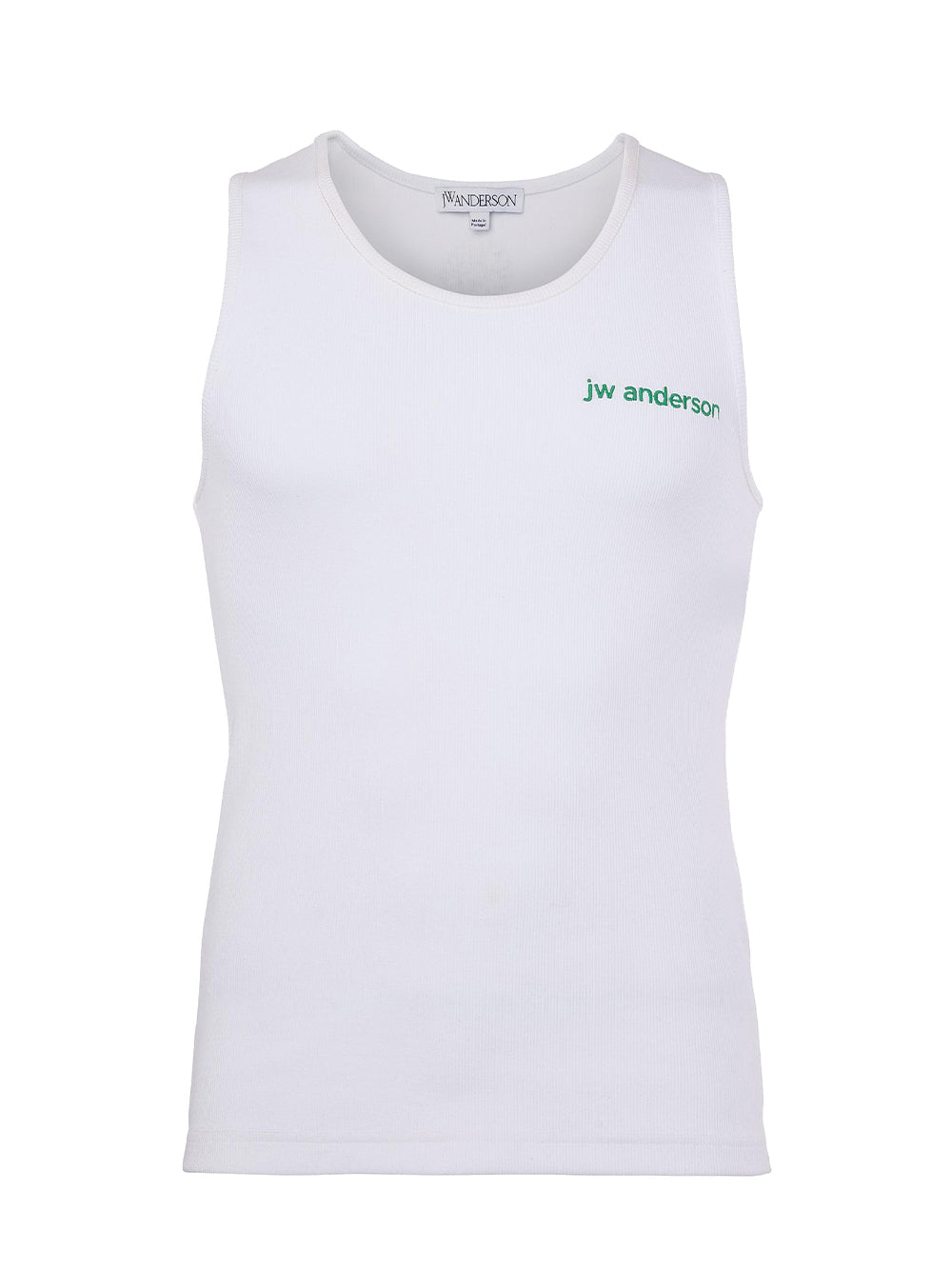 Chest Logo Embroidery Vest (White)