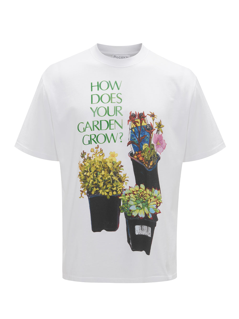 Flower Pot Print T-shirt (White)