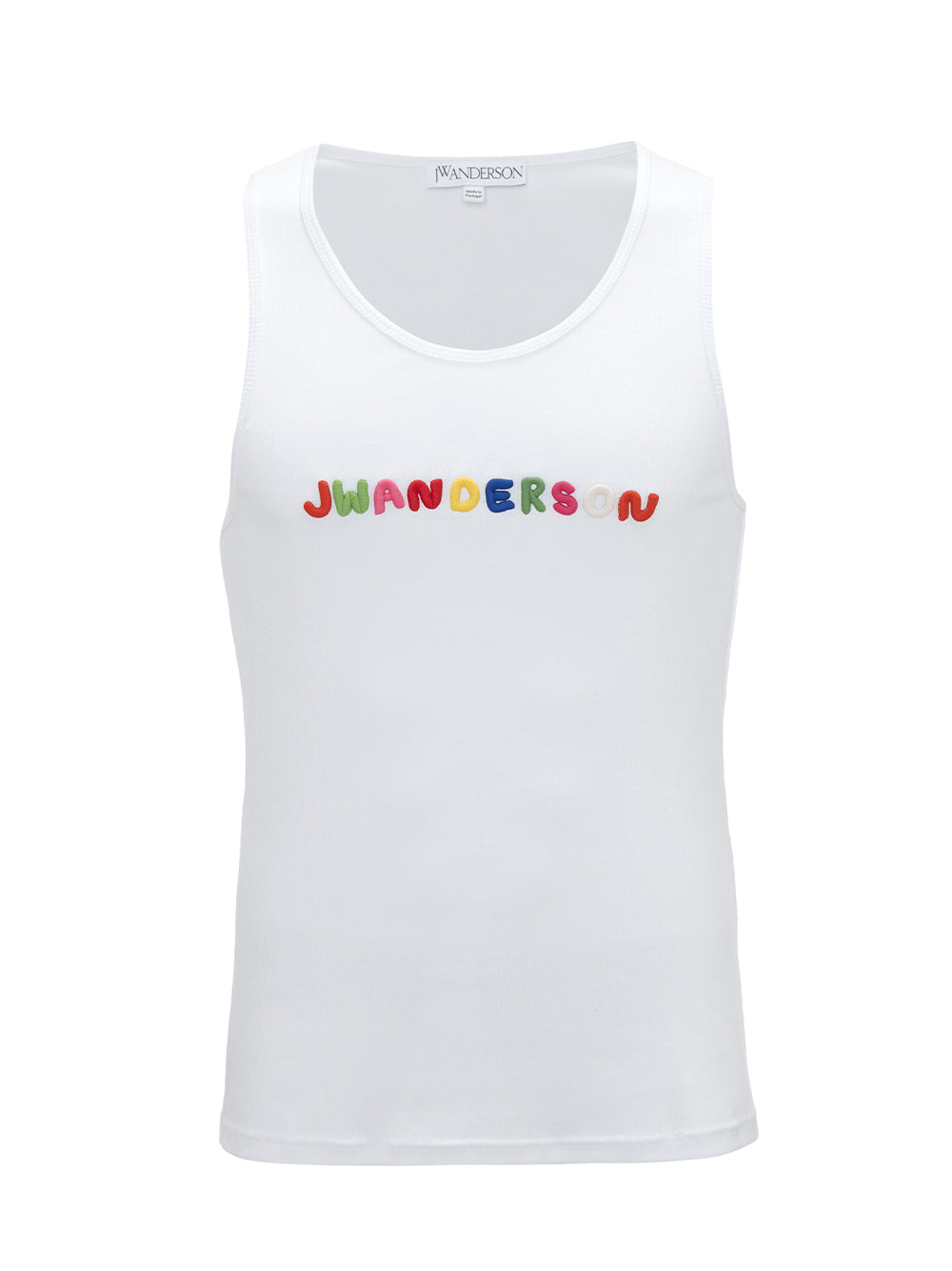 Logo Embroidered Tank Top (White)