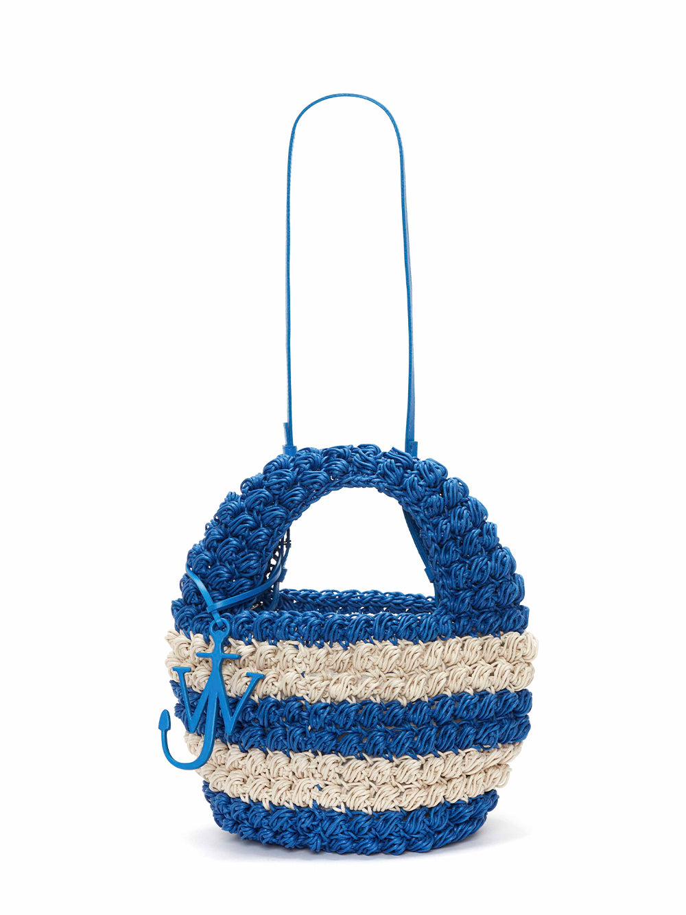 Popcorn Basket (Blue/Off-White)