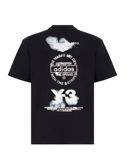 Y-3 Graphic Short Sleeve Tee Black