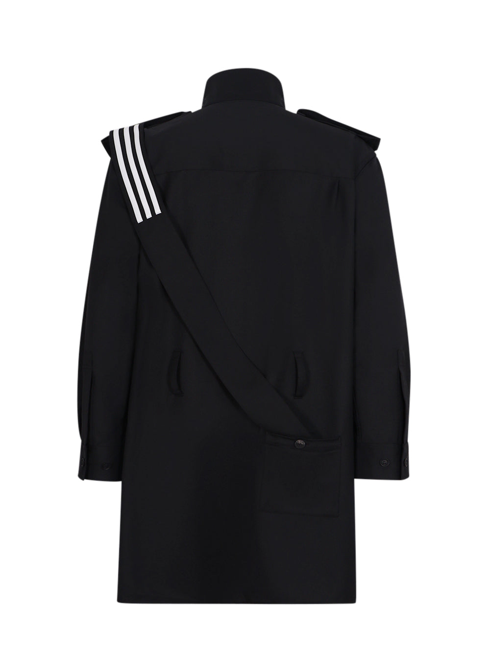 Y-3 Refined Wool Overshirt Black