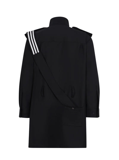 Y-3 Refined Wool Overshirt Black