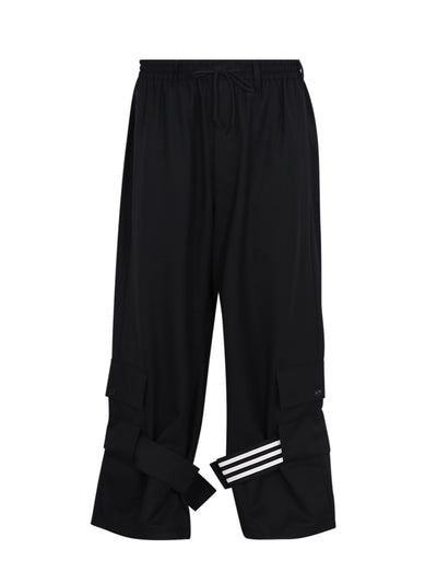 Y-3 Refined Wool Cargo Pants Black
