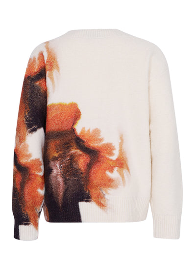 Y-3 Graphic Knit Cardigan Core White