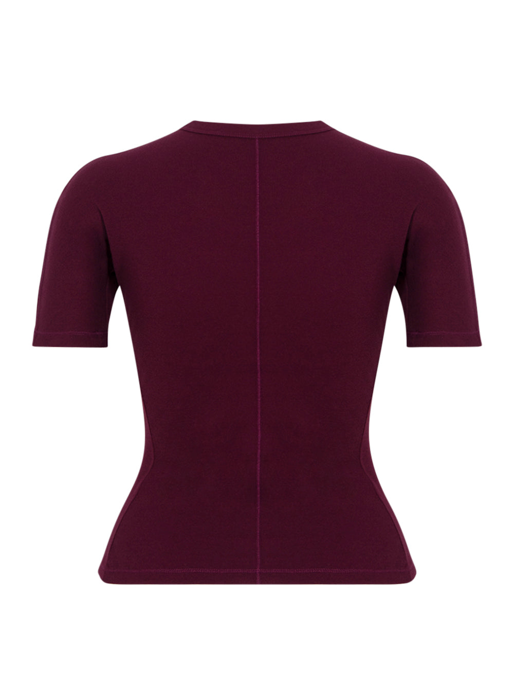 Y-3 Fitted Short Sleeve Tee Maroon