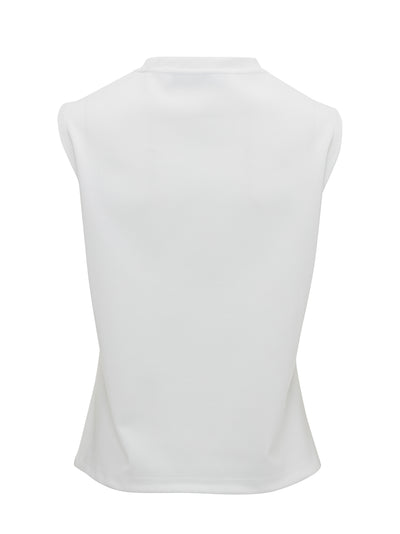 Anchor Embroidery Tank Top (White)
