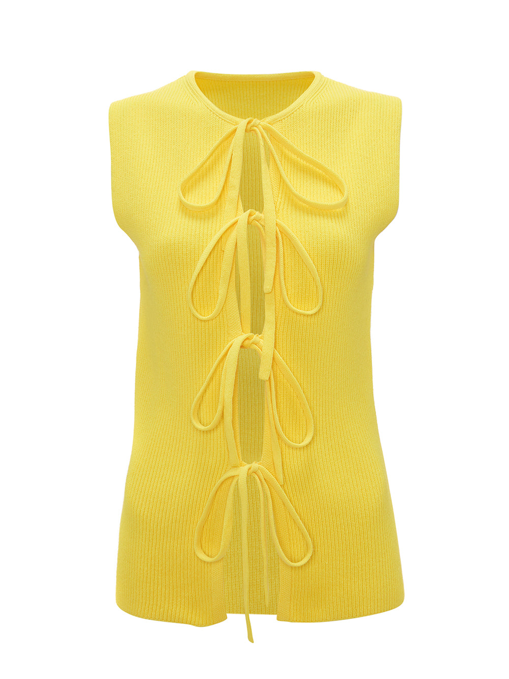 Bow Tie Tank Top (Bright Yellow)