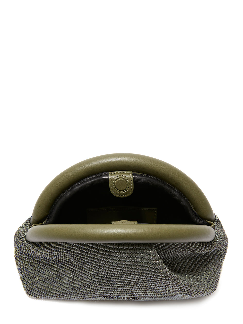 The Bumper-Clutch Raffia Mini Bag (Khaki)