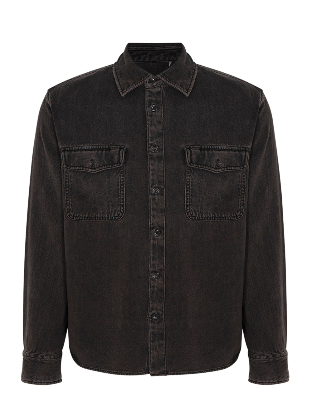 Jack Infuse Denim Shirt (Brown Black)