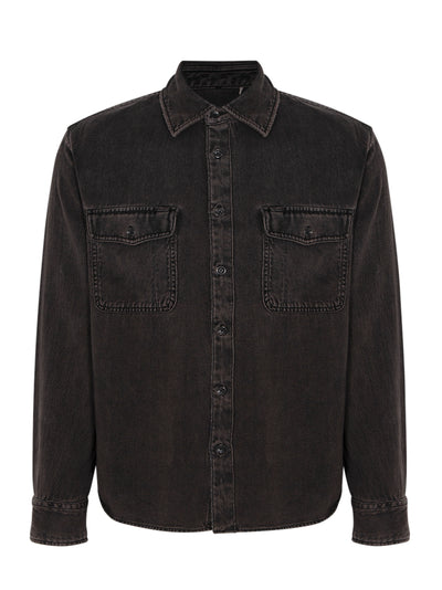 Jack Infuse Denim Shirt (Brown Black)