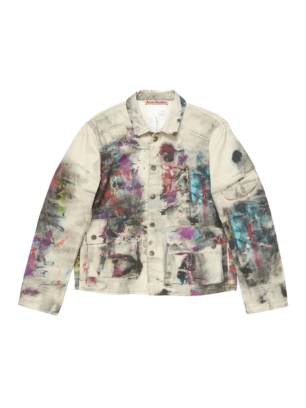Jacket Trompe L'Oeil Print (White/Multi)