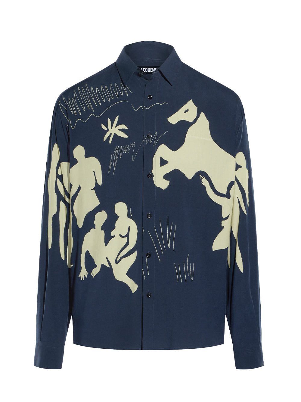 La Chemise Simon (Print Horse Scene Navy)