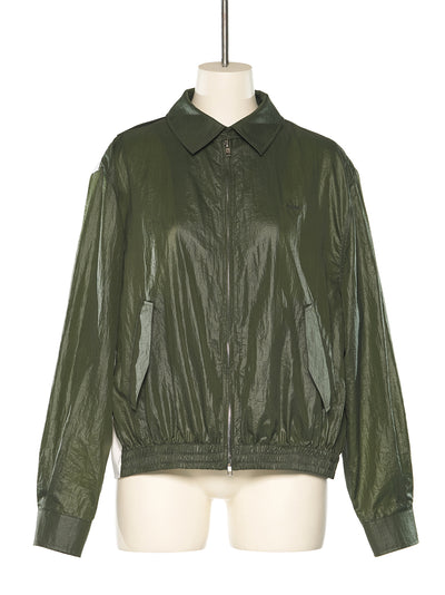 Jersey Layered Blouson (Green)