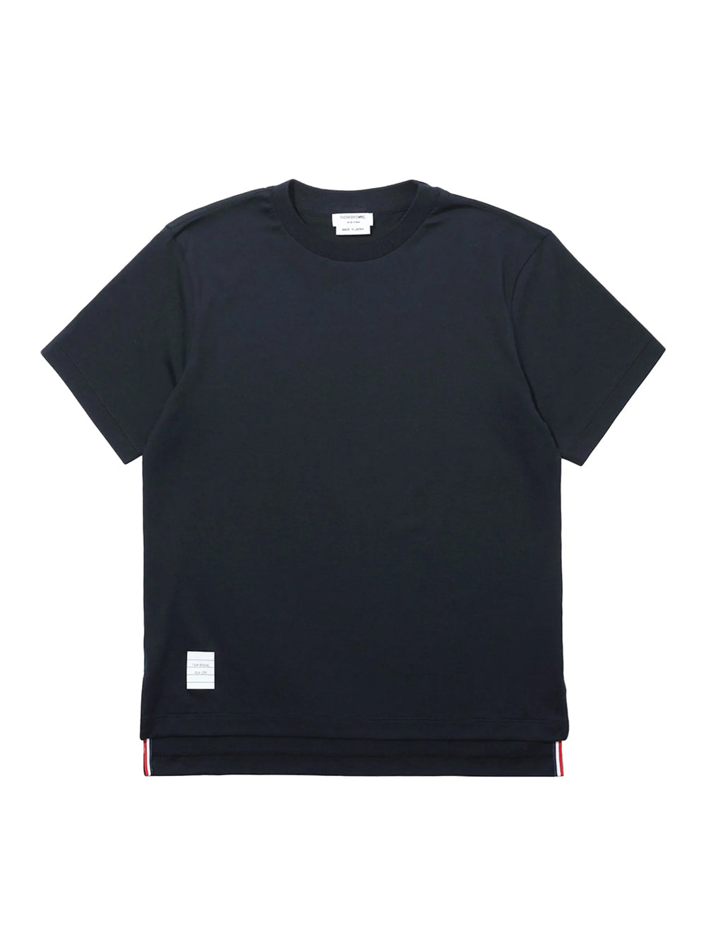 Jersey Relaxed Side Slit Tee (Navy)