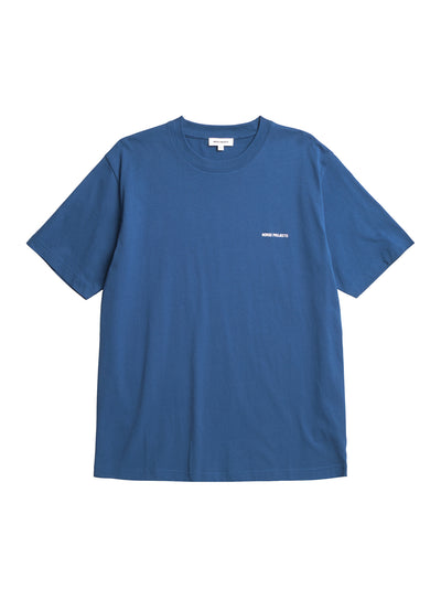 Johannes Organic Norse Logo Print T-Shirt (Estate Blue)