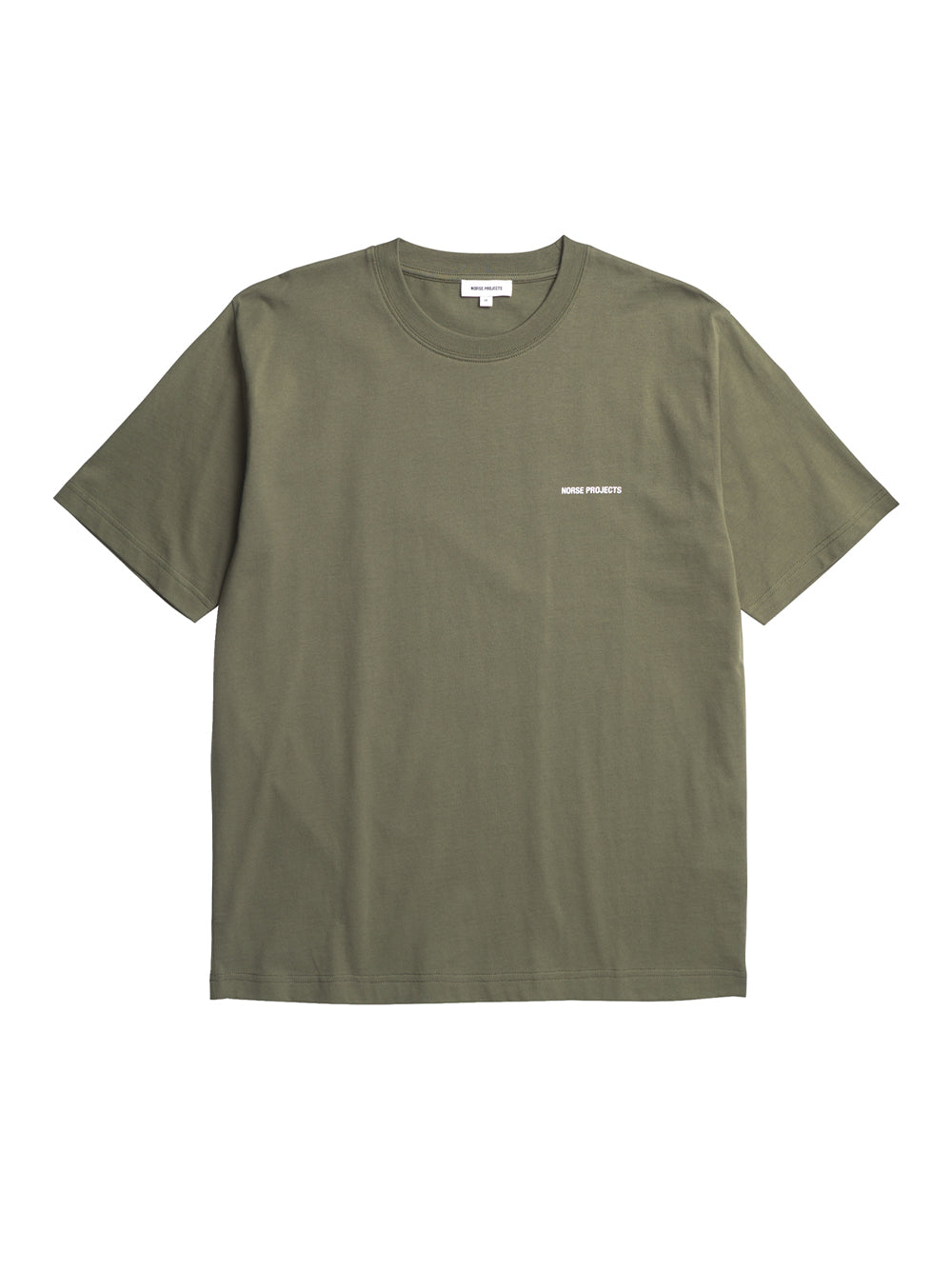 Johannes Organic Norse Logo Print T-Shirt (Olive Night)
