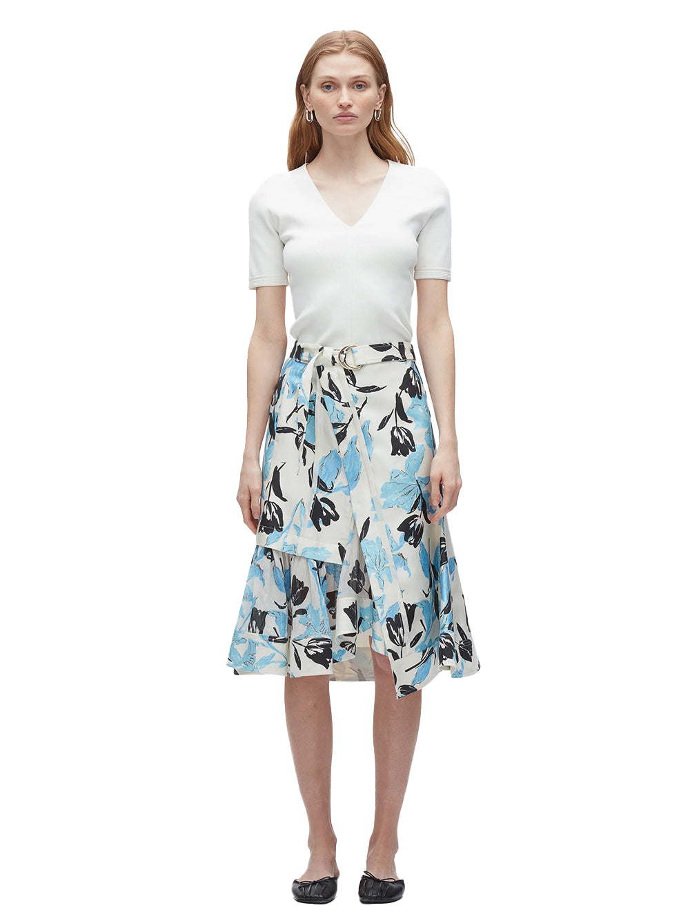 Joyful Tulip Cargo Skirt (Ivory Multi)