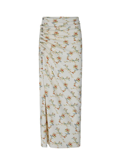 Jupe Long Skirt (Beige/Red/Green)