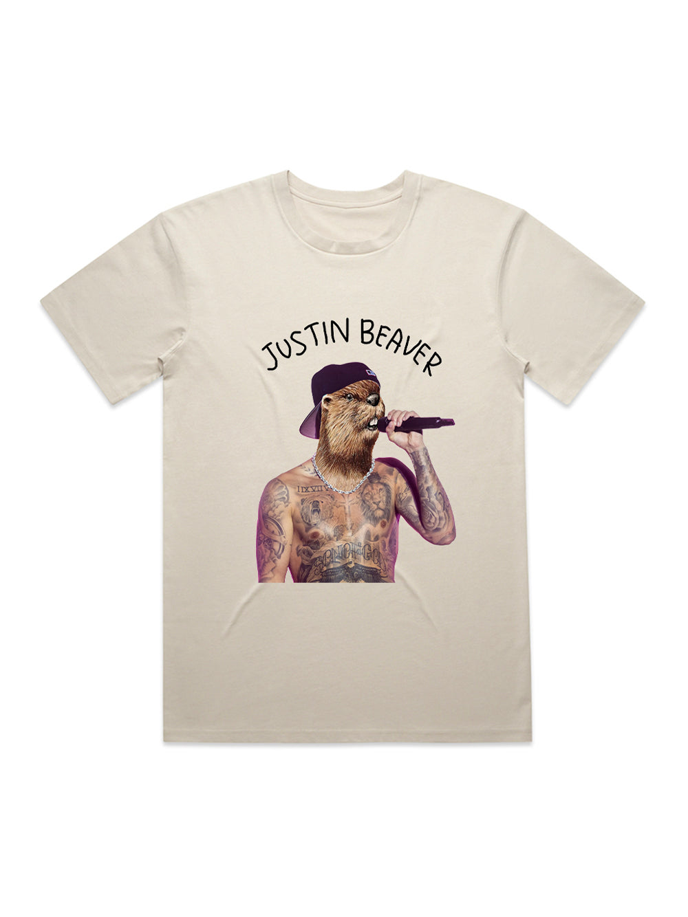 Justin Beaver T-Shirt (Bone)