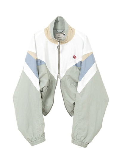Cropped Track Jacket Gray