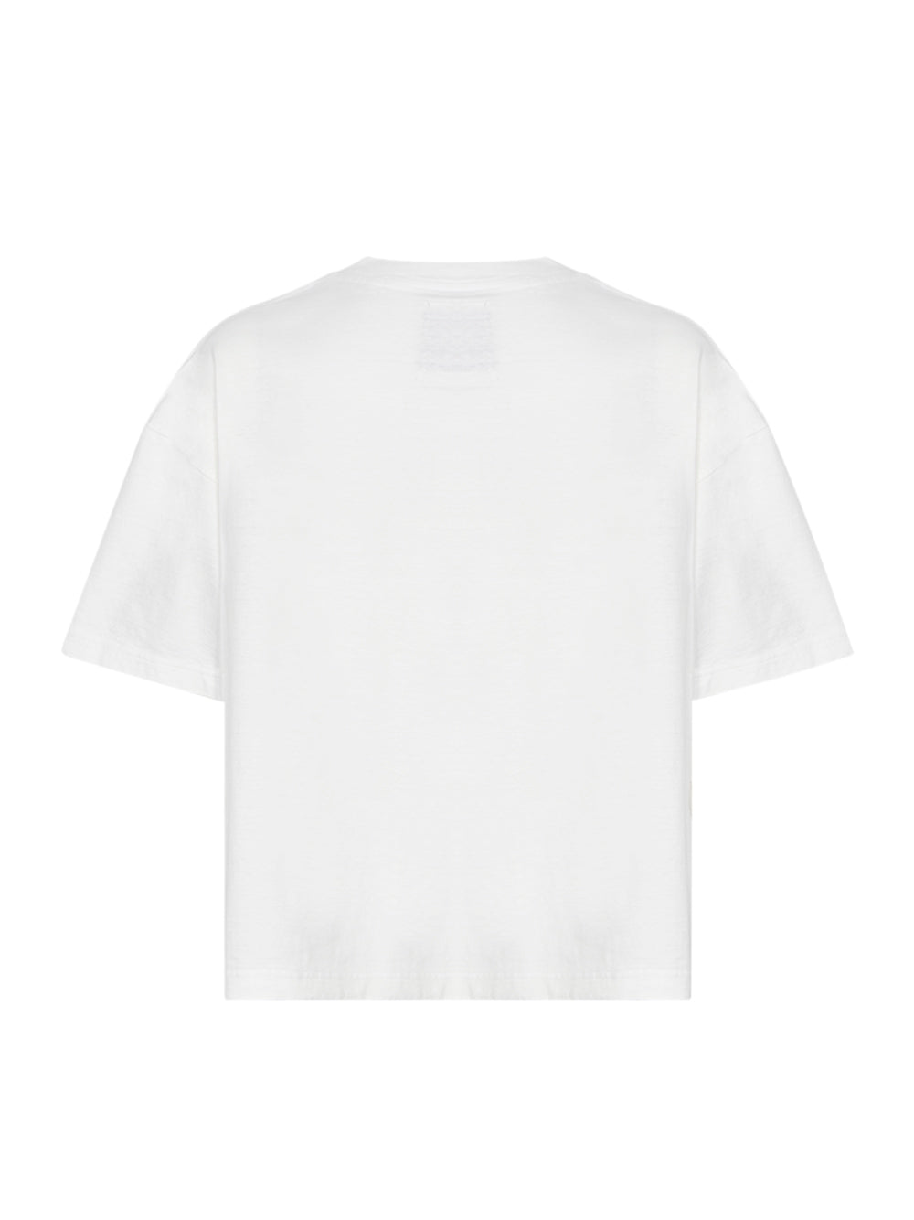Happy Face Printed Distressed T-Shirt White