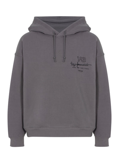 Y-3 Graphic Ft Hoodie Granite