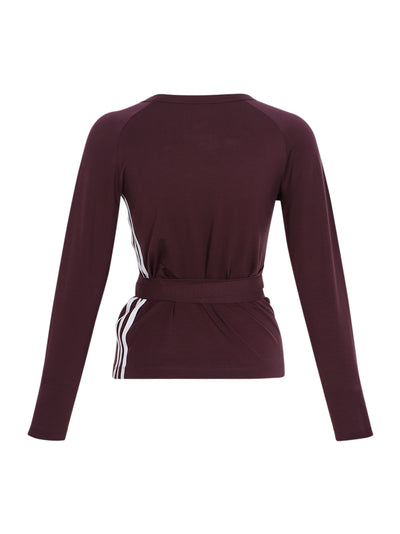 Y-3 W Tncl Long Sleeve Tee Shadow Maroon