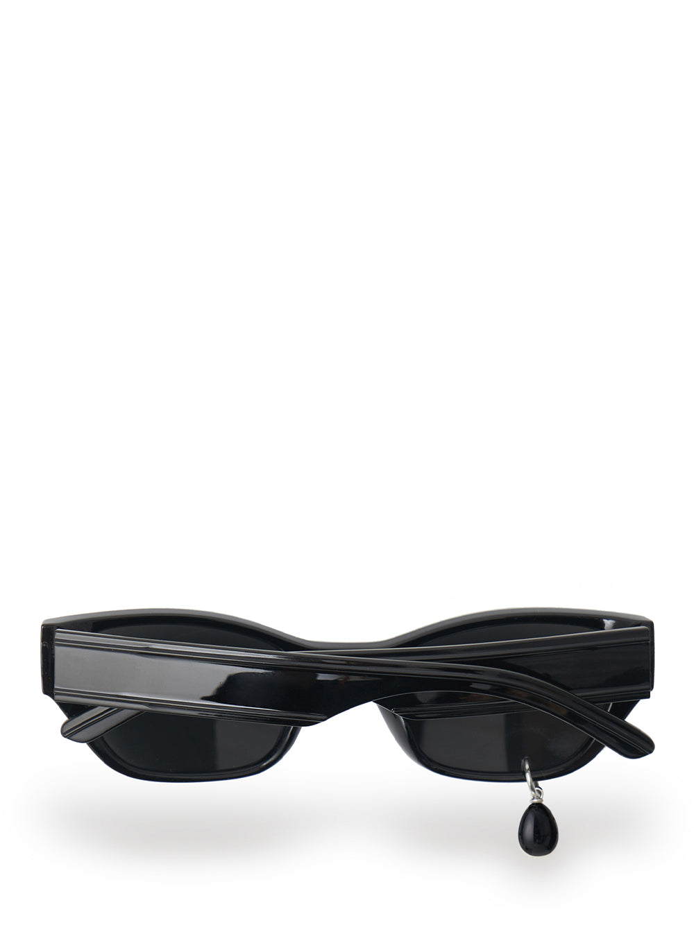 Black Pearl Tear Cat-Eye Sunglasses (Black)