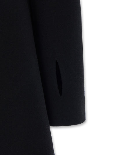 Chain Detailed Square Neck Mini Dress (Black)