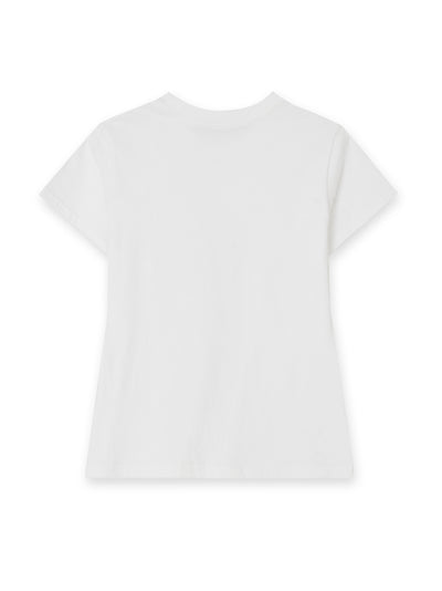 K-Chain Printed Slim Fit T-shirt (White)