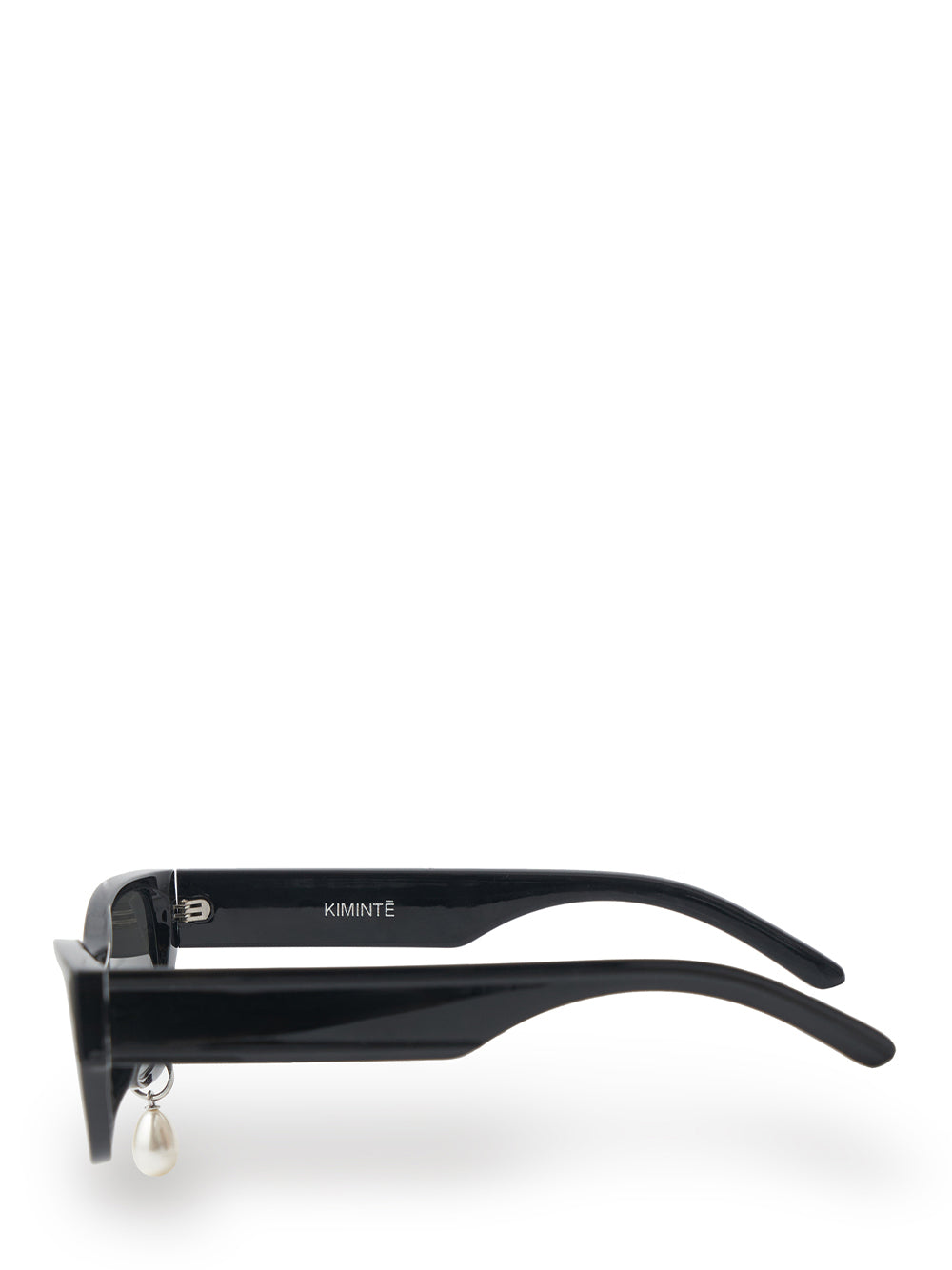 Pearl Tear Cat-Eye Sunglasses (Black)