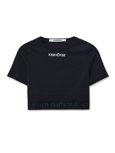 Short Sleeved Yoga Top (Black)
