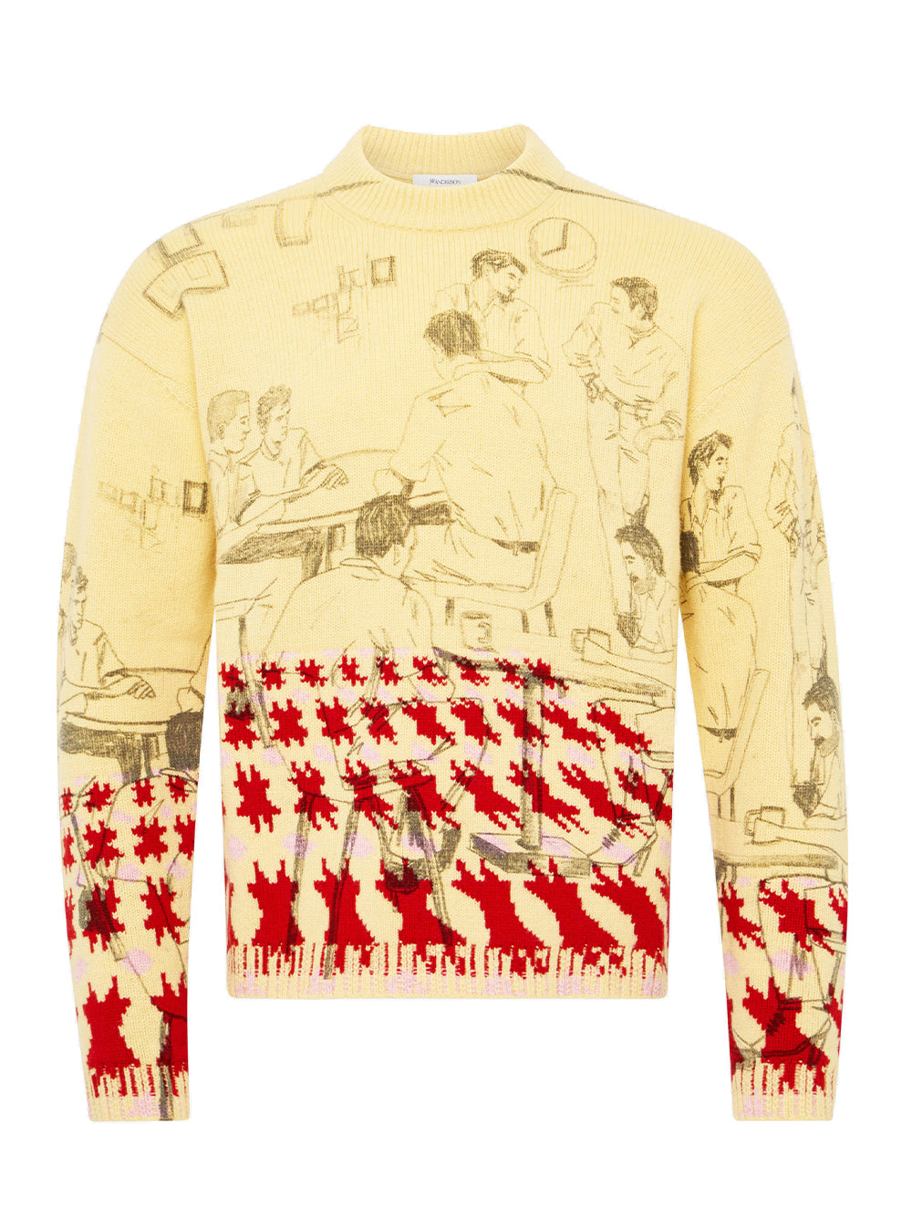 Print Jacquard Jumper Buttermilk