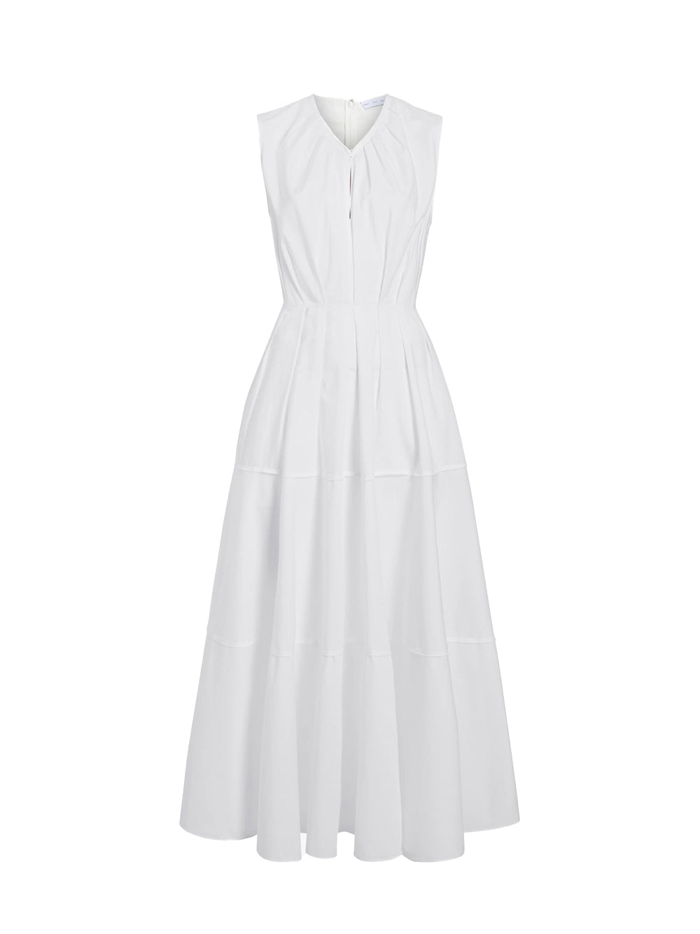 Kailey Dress In Stretch (Poplin White)