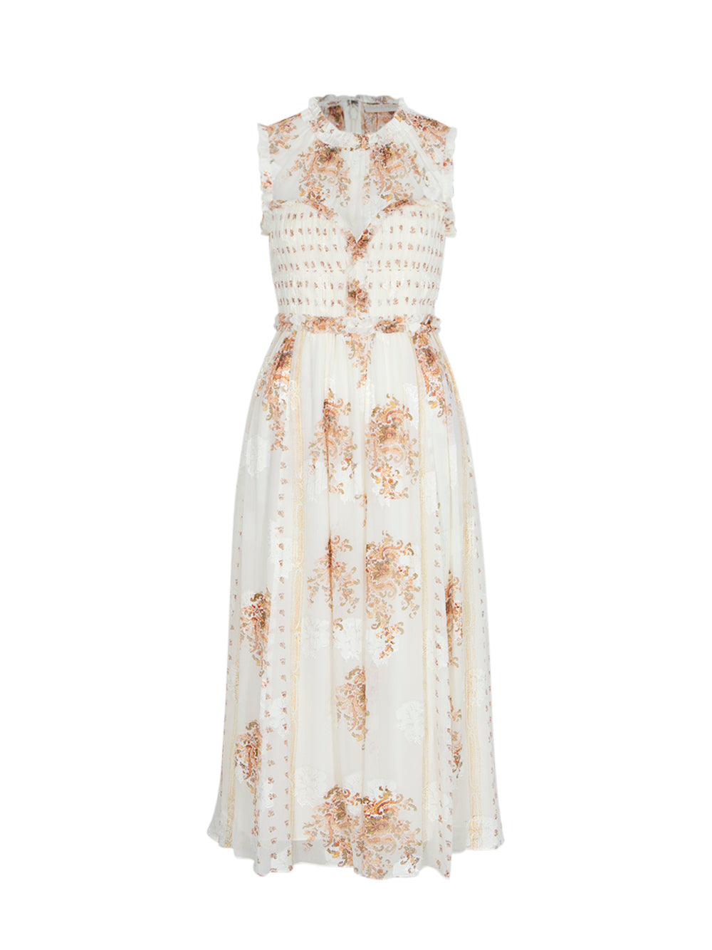 Kasia Sleeveless Midi Dress (Alabaster)