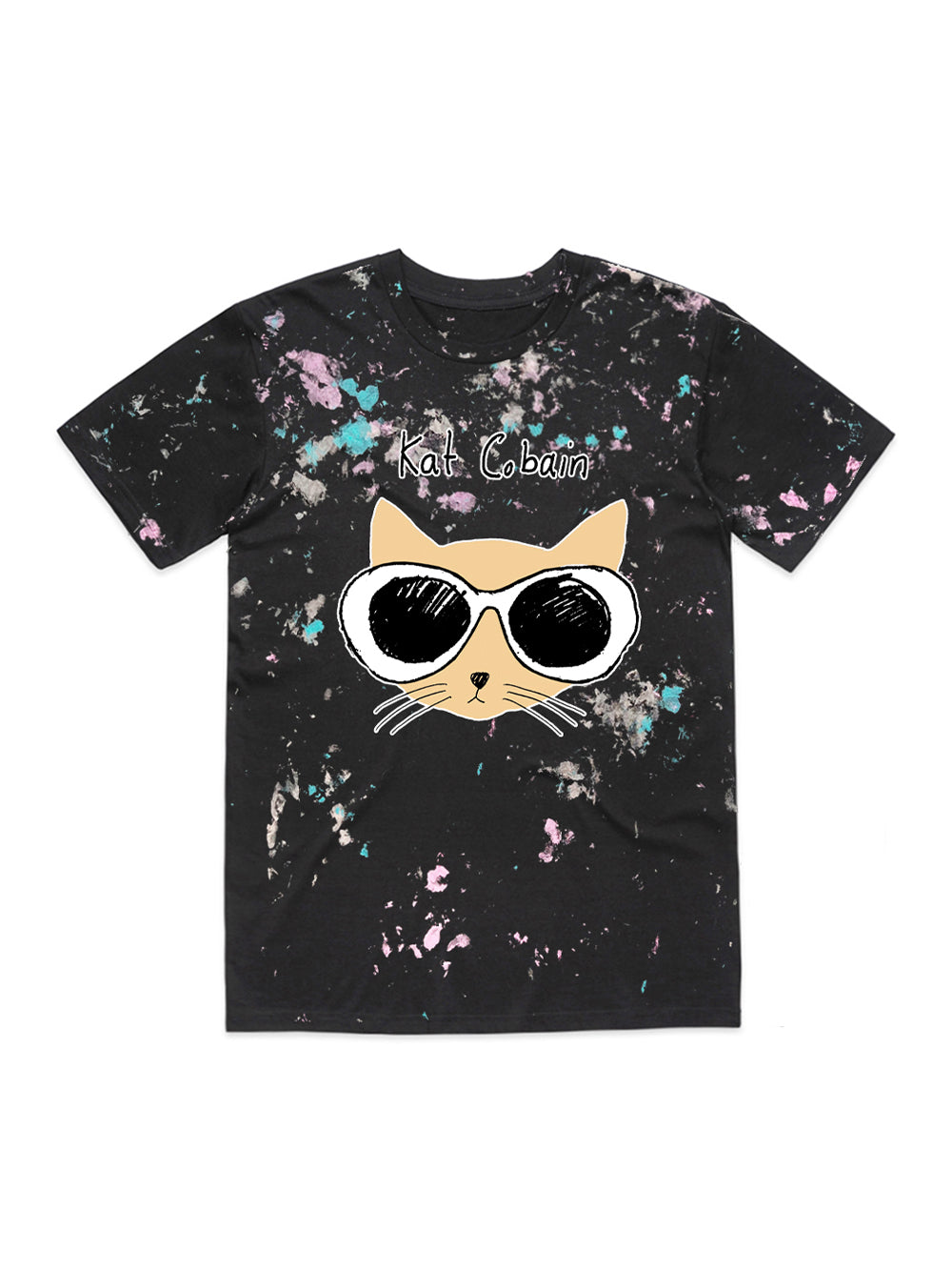 Kat Col T-Shirt (Black Paint)