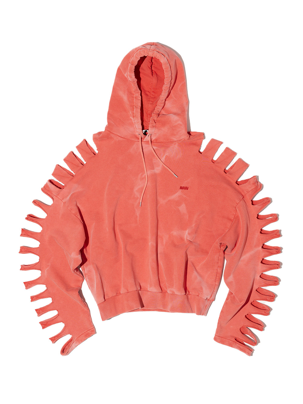 Cut Hoodie Red