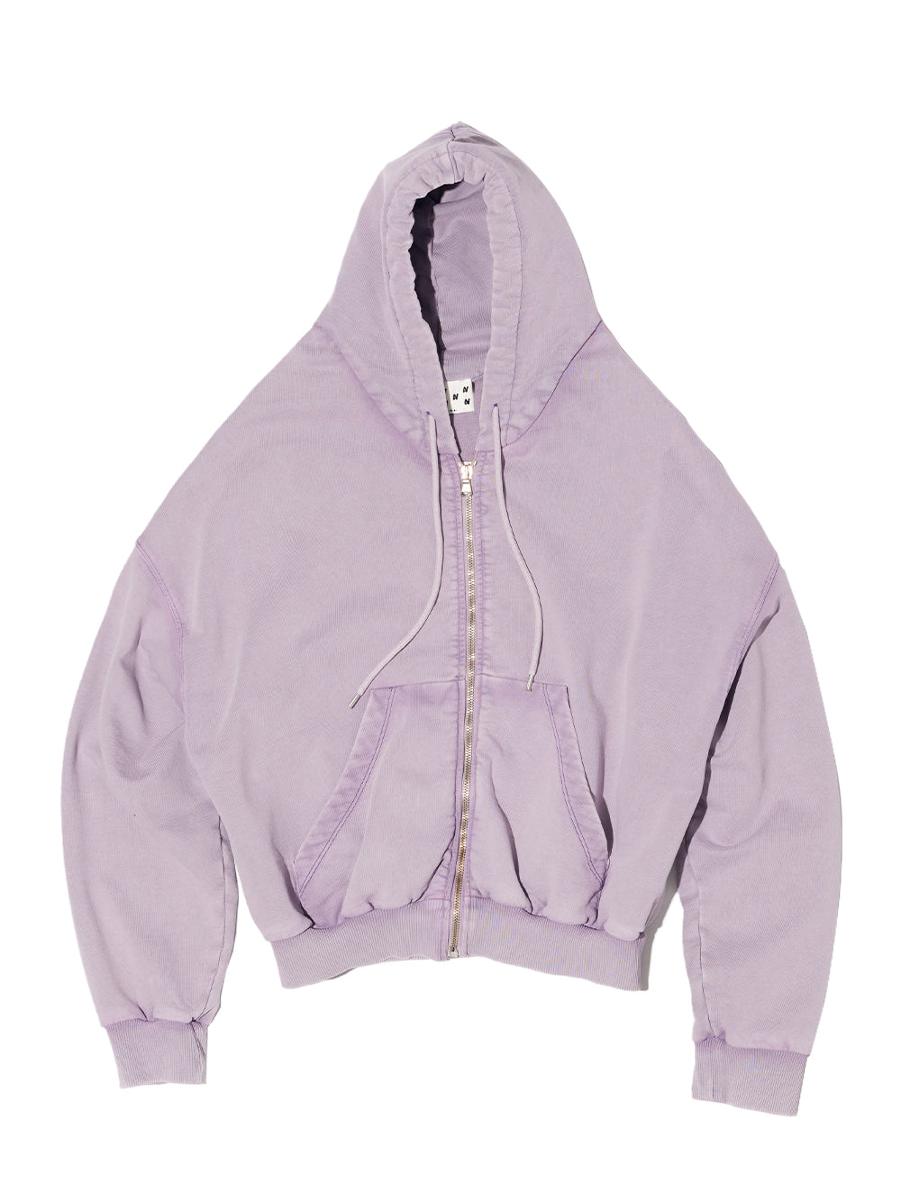 Shoulderless Hoodie Purple