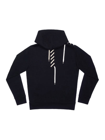 Laced Hoodie Black/Cream