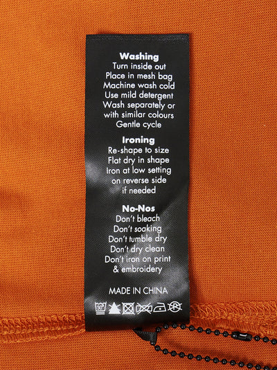 Label T-Shirt Rust