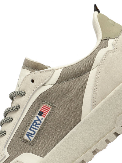 Wildpace Low Sneakers In Cordura And Suede (Elmond/White) (Men)