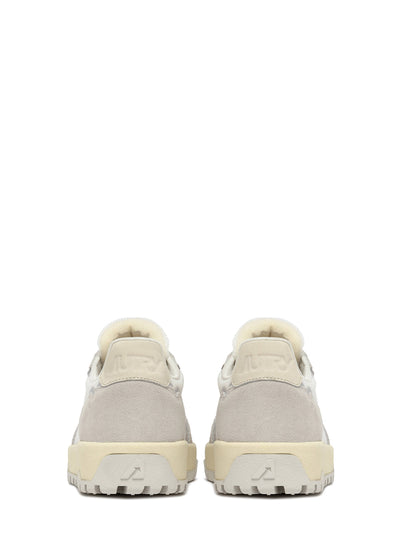 Wildpace Low Sneakers In Mesh And Suede (White/Marshmallow) (Women)
