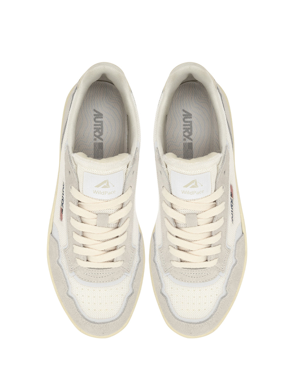 Wildpace Low Sneakers In Mesh And Suede (White/Marshmallow) (Women)