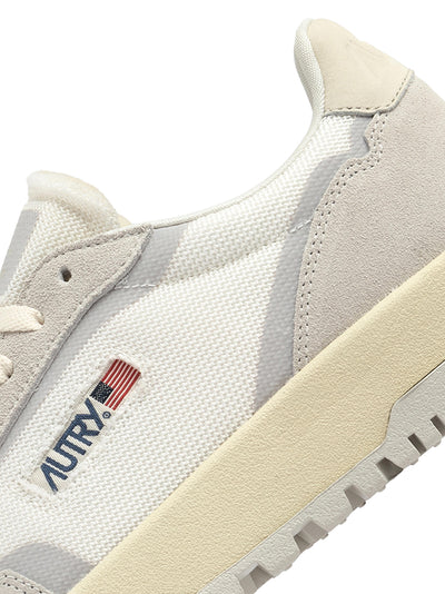 Wildpace Low Sneakers In Mesh And Suede (White/Marshmallow) (Women)