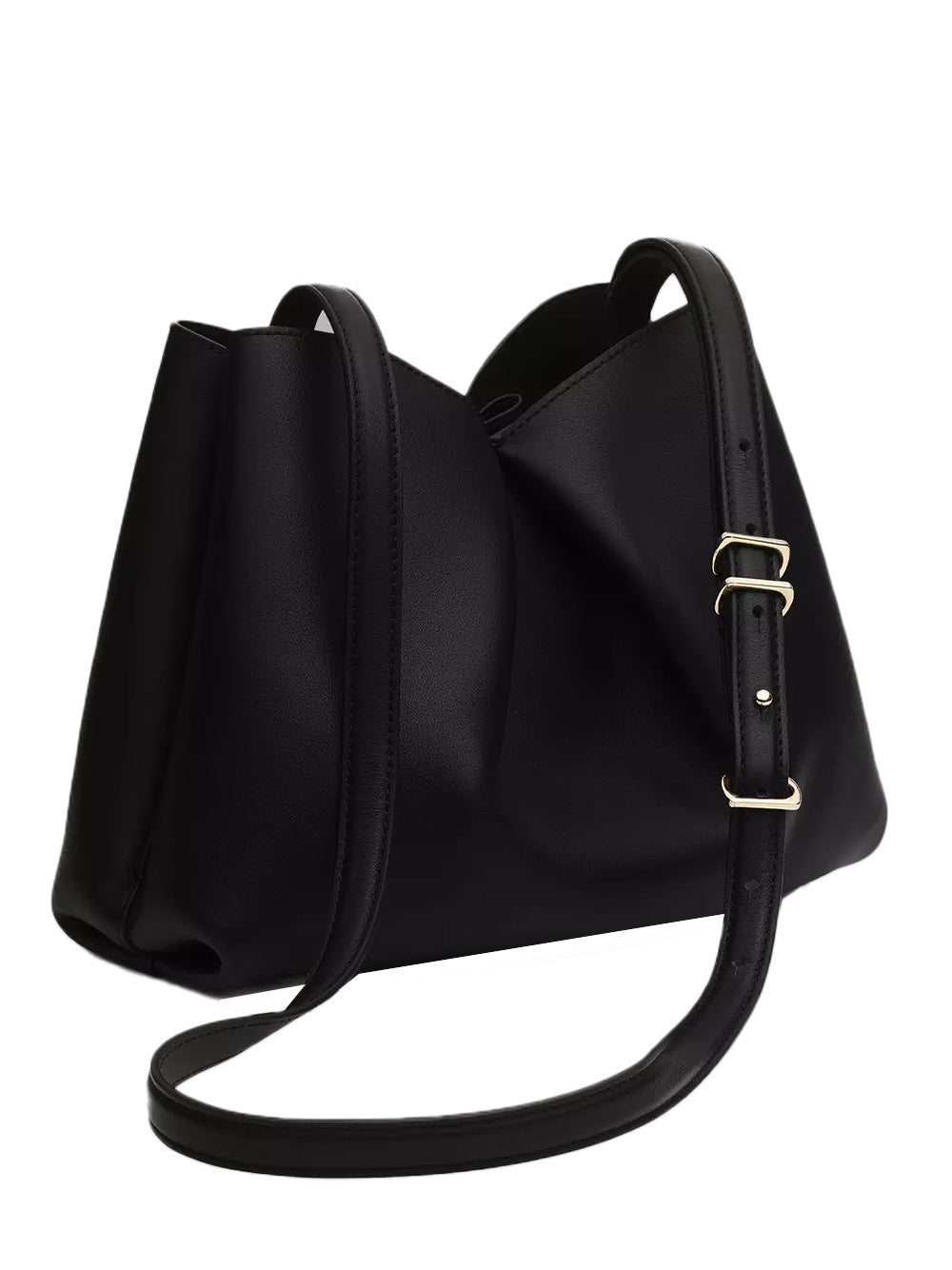 Bloom Medium Crossbody (Black)