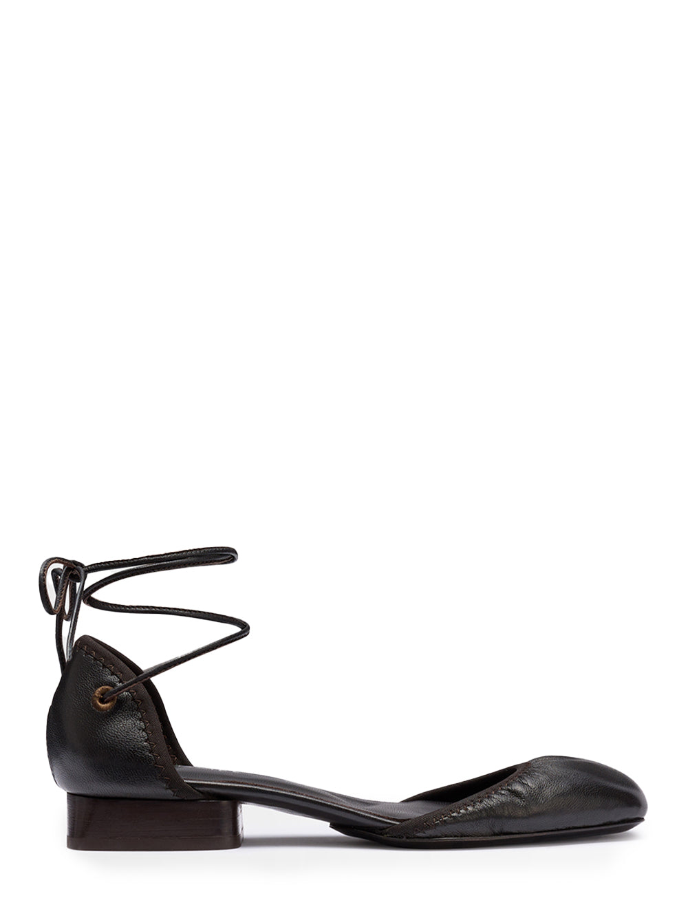 Micro Ballerina Flat (Dark Chocolate)